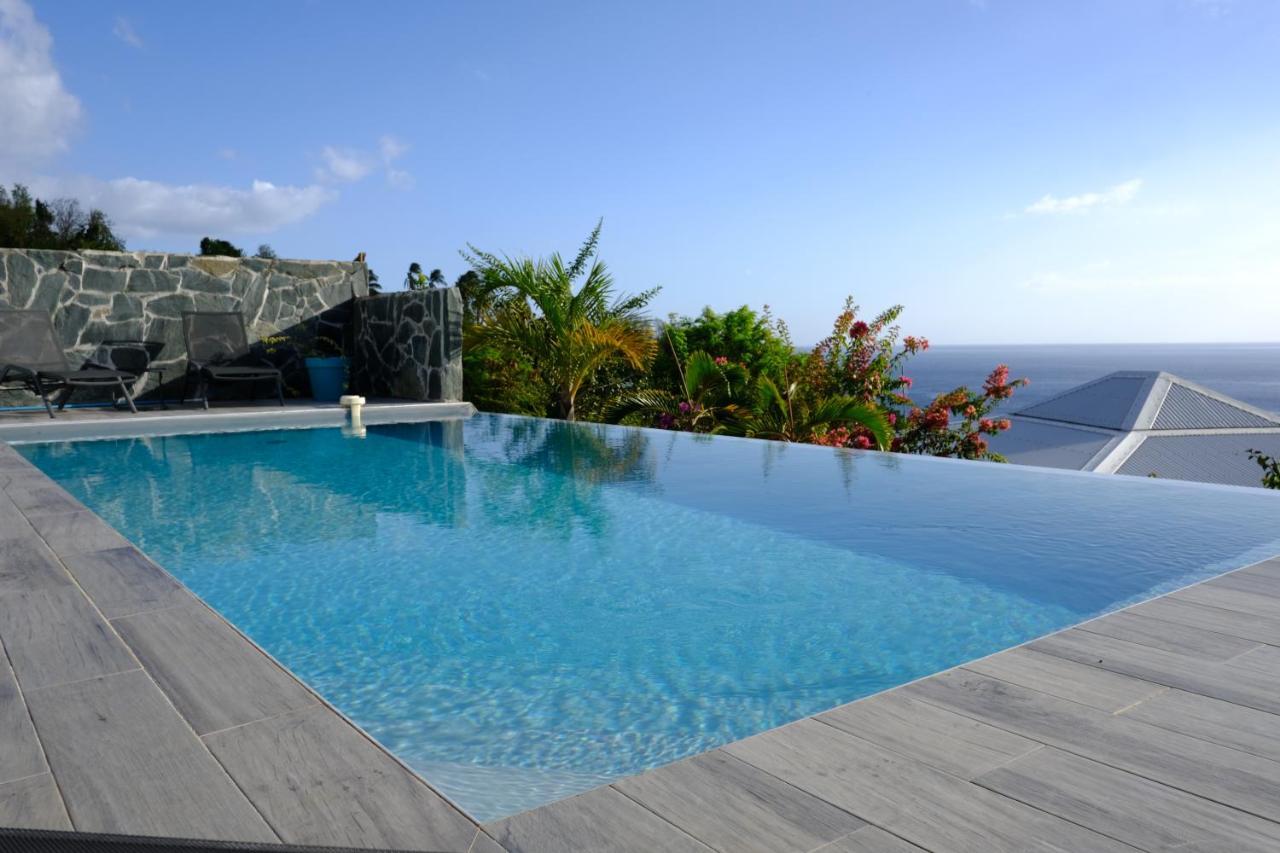 Sunset Palm - Villa Creole Avec Piscine Face Au Coucher De Soleil Et A La Reserve Cousteau Bouillante Eksteriør bilde
